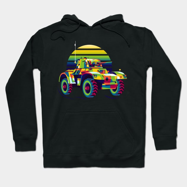 Daimler Armoured Car Hoodie by wpaprint